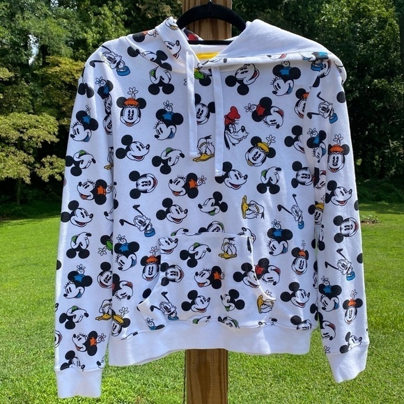 Disney Tops - Disney Parks Mickey and Gang hoodie retro style SZ Medium